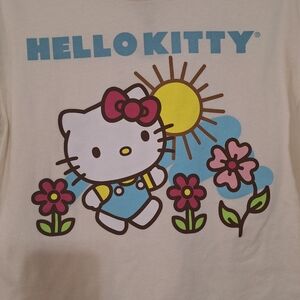 Hello Kitty by Sanrio Oversized Cropped Shirt Size XS
